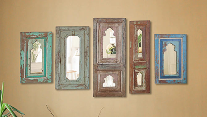 Distressed Wood Mirrors