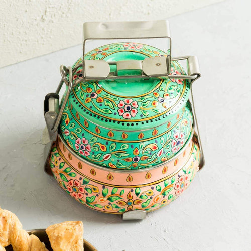 Tiffin Box Two Tiers Food Storage Containers 